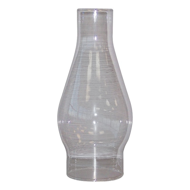 Tiki 411B Lamp Chimney, Glass, Clear, For: #110-MTB Chamber Lamp, Traditions Oil Lamps with 2-5/8 in Bases (Pack of 6)