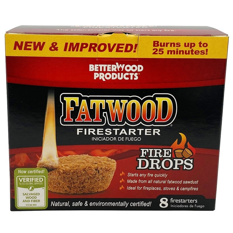 Fatwood 8808 Fire Starter, 20 min Starter Burn Time (Pack of 12)