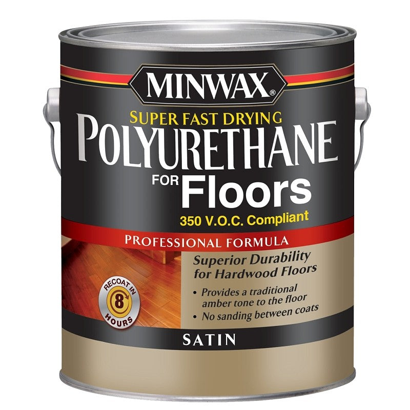Minwax 130250000 Polyurethane, Oil Base, Clear, Liquid, 1 gal Can, 0.96 Specific Gravity (Pack of 2)