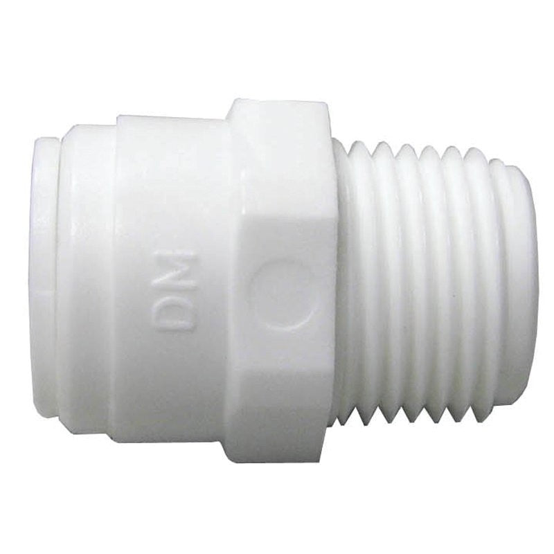 Watts PL-3026 Pipe Adapter, 3/8 in, Compression x MPT, Plastic, 150 psi Pressure