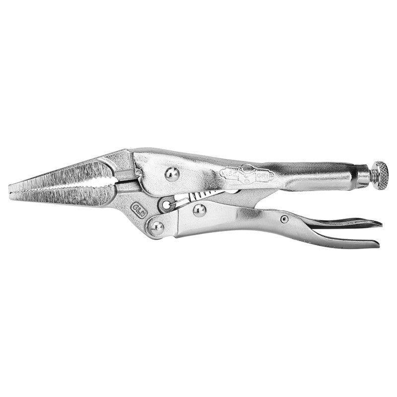 Irwin Original Series 1402L3 Locking Plier with Wire Cutter, 6 in OAL, 2 in Jaw Opening, Plain-Grip Handle, 2 in L Jaw