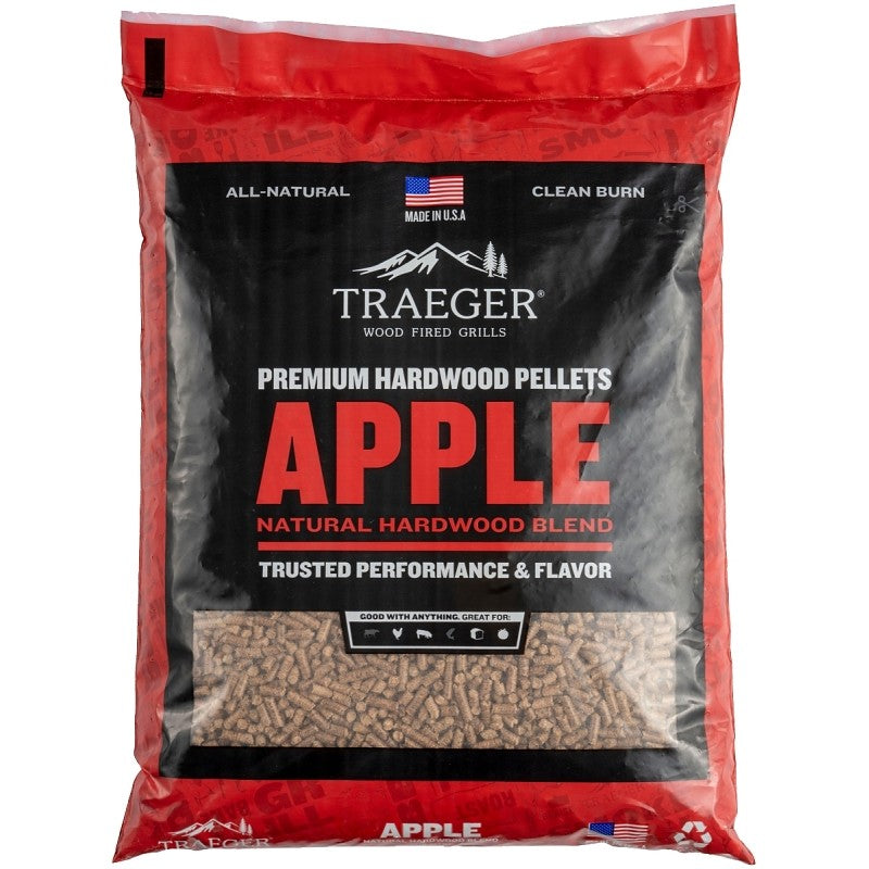 Traeger PEL318 Series Pellet, Apple, Wood, 20 lb Bag