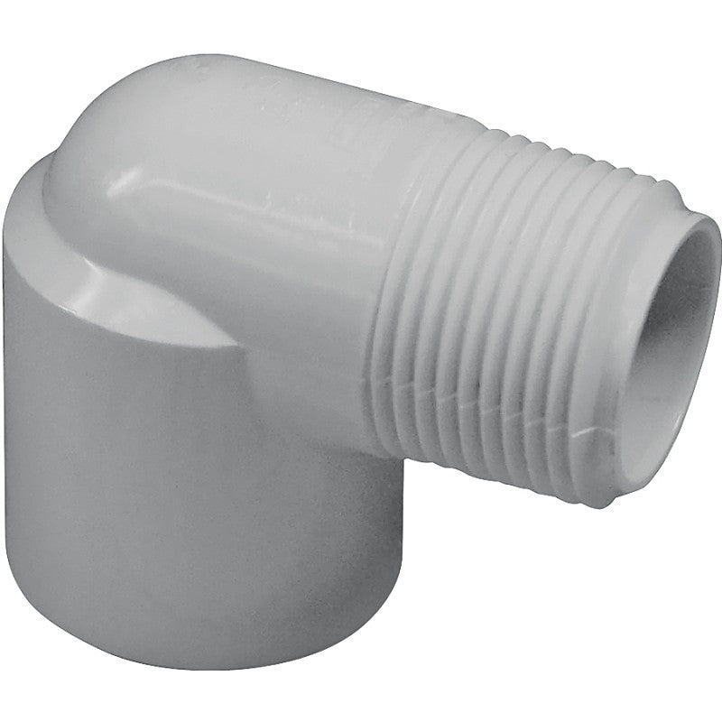 IPEX 035504 Street Elbow, 1-1/2 in, Socket x MNPT, 90 deg Angle, PVC, SCH 40 Schedule