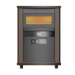 Utilitech HT1159N Cabinet Indoor Space Heater, 12.5 A, 120 V, 1500 W, 5118 Btu , 300 sq-ft Heating Area, Brown/Yellow