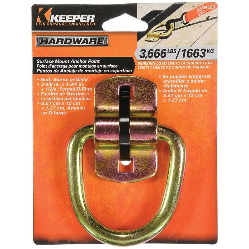 Keeper 04529 Anchor Point Wire Ring, Heavy-Duty, Steel