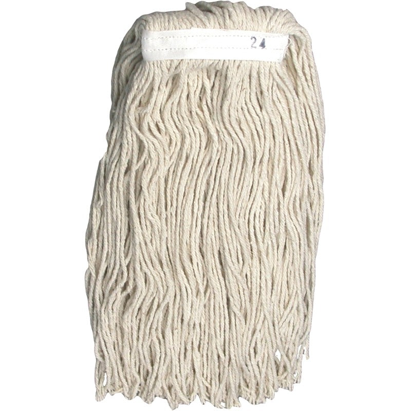 Birdwell 9051-12 Saddle Mop Head, 1-1/4 in Headband, Cotton