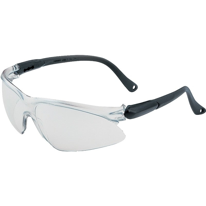 Jackson Safety 14476 Safety Glasses, Clear Lens, Black Frame, Mirror Lens, Polycarbonate Lens, Dual Tone Frame