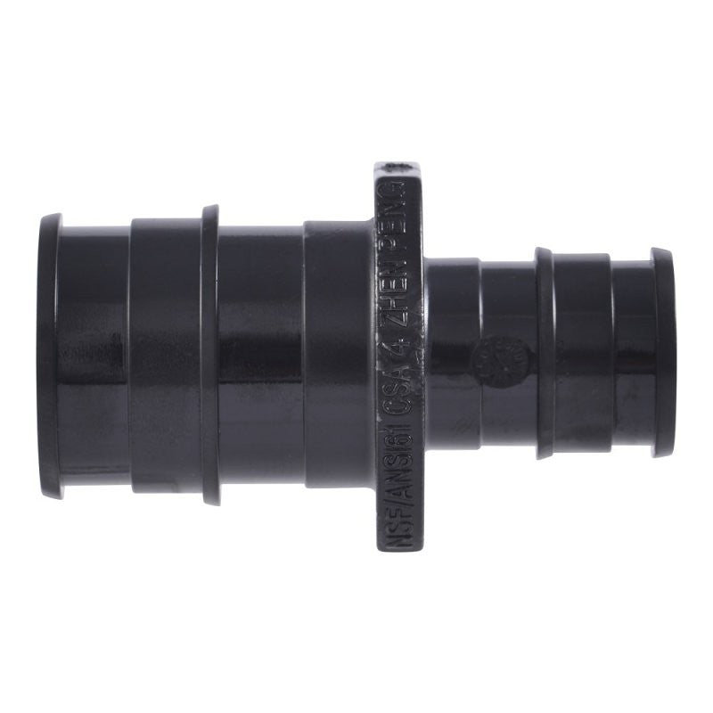 SharkBite UA058A5 Expansion Reducing Coupling, 1/2 x 3/4 in, Barb, Polymer, Black, 80, 100, 160 psi Pressure