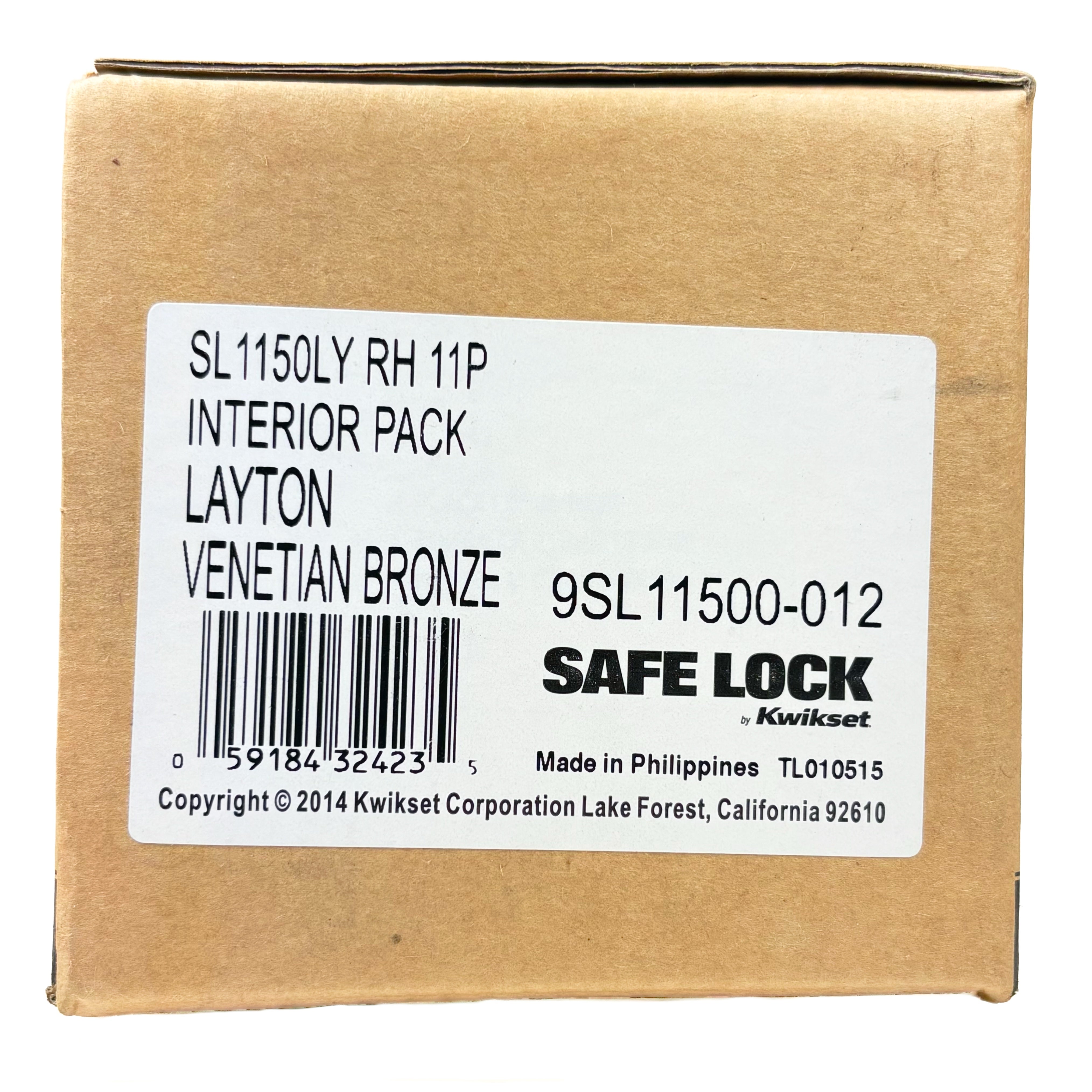 Interior Right Lever Handleset Trim Pack Venetian Bronze