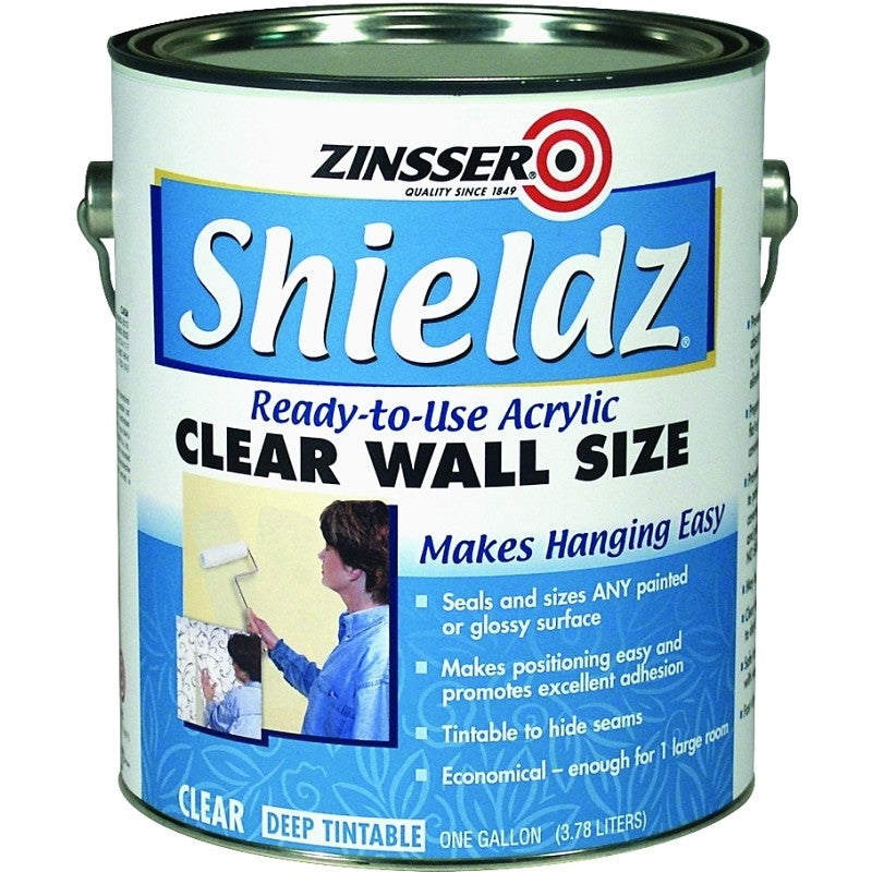 Zinsser 02101 Acrylic Wall Size, Clear, 1 qt, Pail, Liquid (Pack of 4)