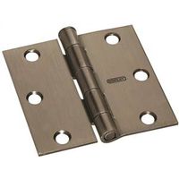 Door Hinge 3 Inch Square Corner Pewter