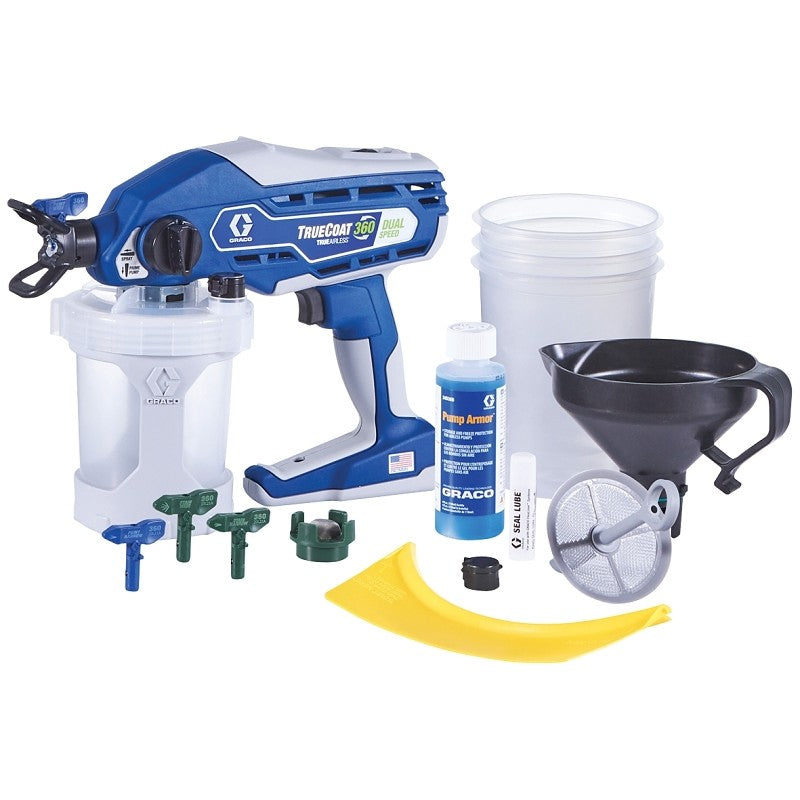 Graco 17A466 Electric TrueAirless Sprayer, 18 in L Hose, 1500 psi, Piston Pump