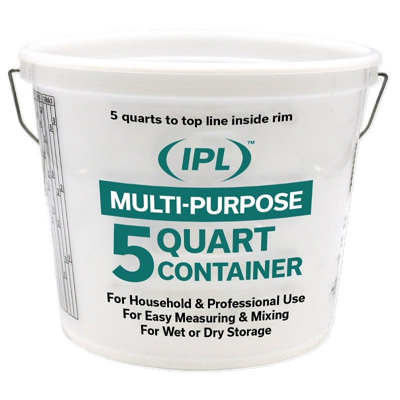 ENCORE Plastics 05166 Paint Container, For: Model 80900 Lid, 5 qt, Plastic, Clear (Pack of 24)
