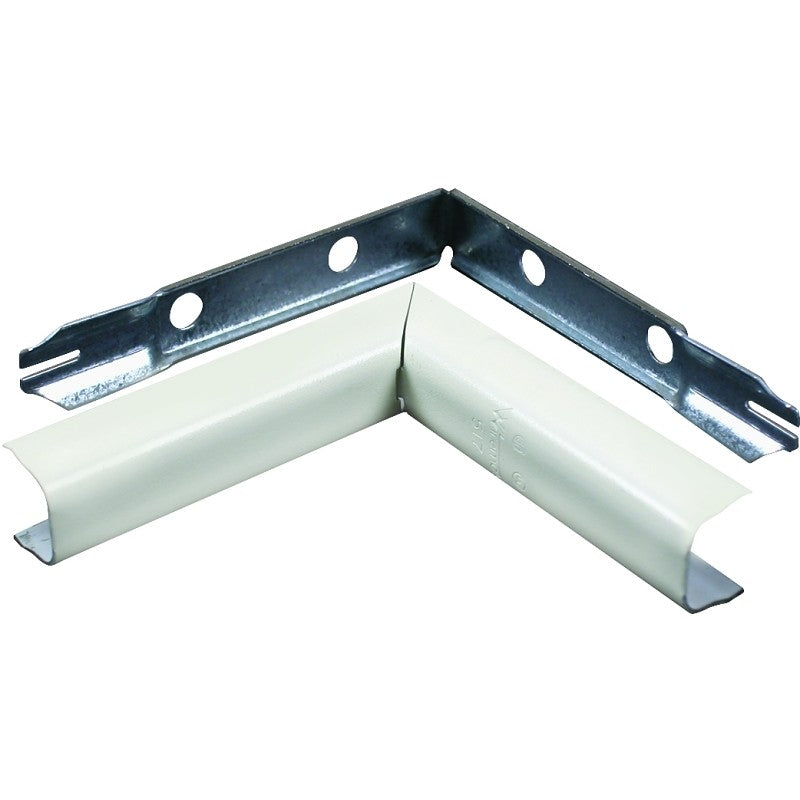 Wiremold B-7 Raceway Inside Elbow, Metal, Ivory