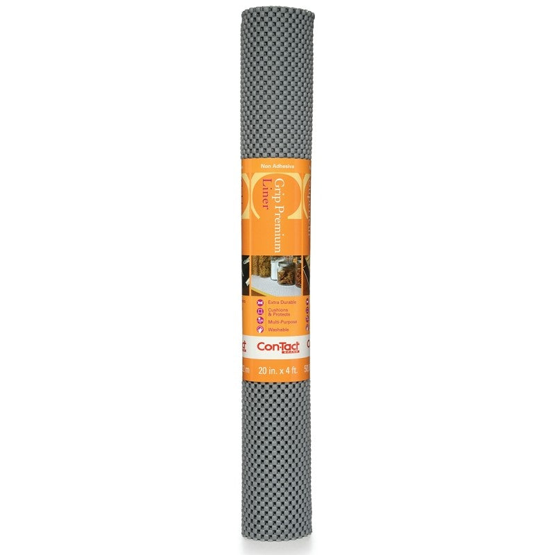 Con-Tact 04F-C6N0B-06 Shelf Liner, 4 ft L, 20 in W, PVC, Alloy (Pack of 6)