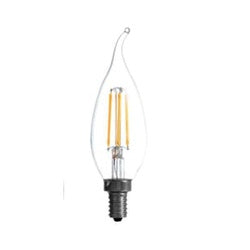 Sylvania TruWave Series 42097 LED Bulb, Bent Tip Lamp, 25 W Equivalent, Candelabra E12 Lamp Base, Dimmable, Clear