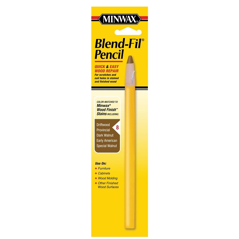 Minwax Blend-Fil 110086666 Wood Repair Stain Pencil, Solid, Driftwood