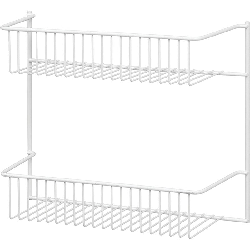 ClosetMaid 8002 Series Wall Rack, 5 in L x 12-1/2 in W x 10-1/2 in H Dimensions, Steel, White (Pack of 6)