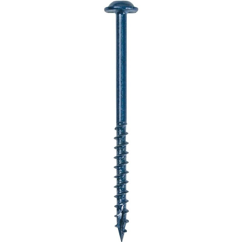 Kreg Blue-Kote SML-C250B-50 Pocket-Hole Screw, #8 Thread, Coarse Thread, Square Drive, Carbon Steel, 50/PK