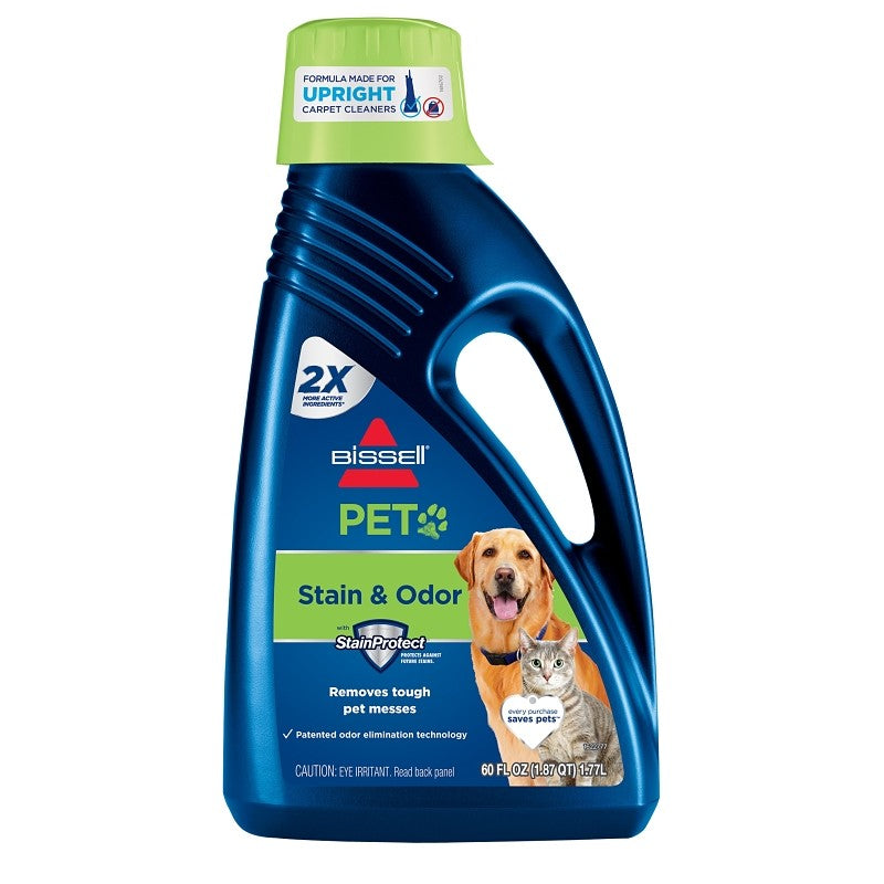 Bissell 99K52 Pet Stain and Odor Remover, Liquid, Characteristic Fragrance, 60 oz, Bottle