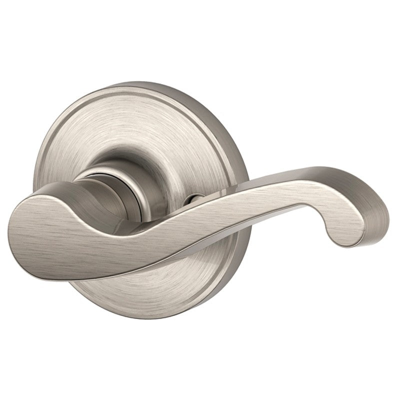 Schlage J Series J170LAS619RH Right Hand Dummy Lever, Mechanical Lock, Satin Nickel, Right Hand, Metal, Residential