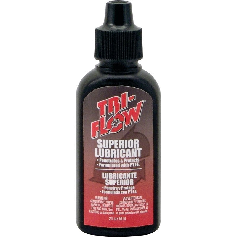 Tri-Flow TF21010 Lubricant, Mineral Oil Base, Brown, 2 oz Bottle, Liquid