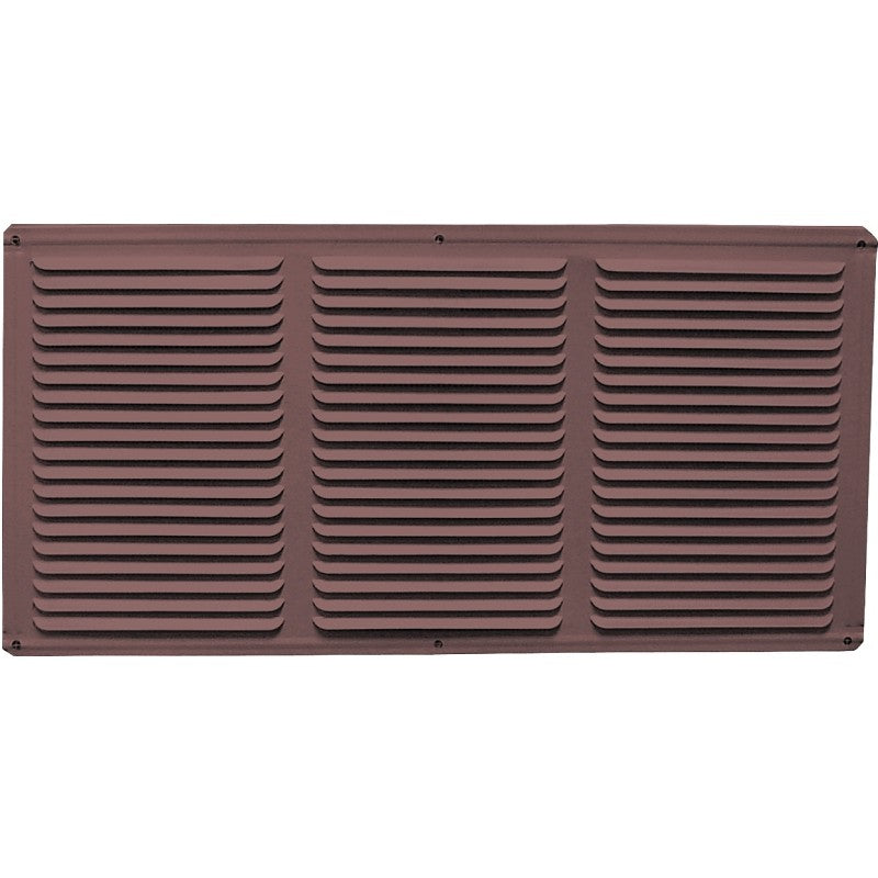 Master Flow EAC16X8BR Undereave Vent, 65 sq-ft Net Free Ventilating Area, Aluminum, Brown (Pack of 36)