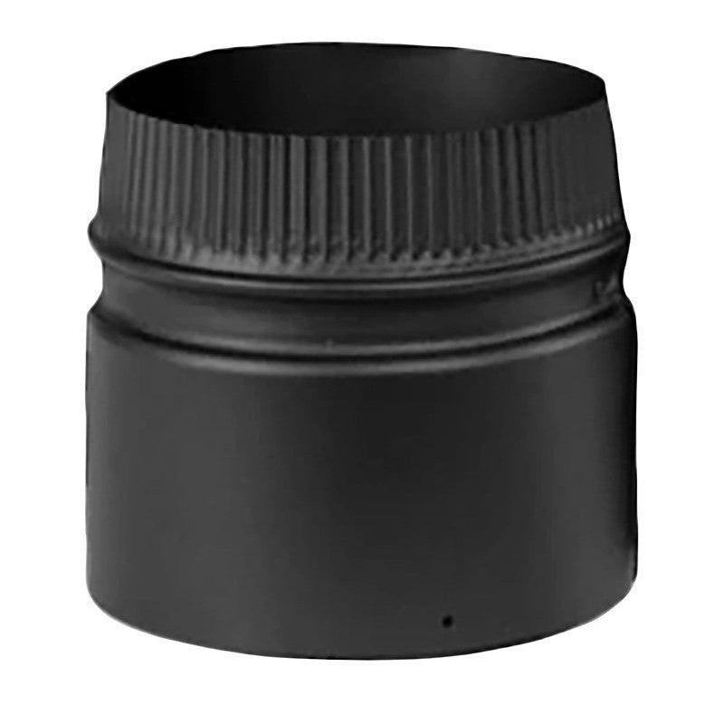 Selkirk DSP8SA-1 Stove Adapter, 8 in Dia, 7 in L, Stainless Steel, Black