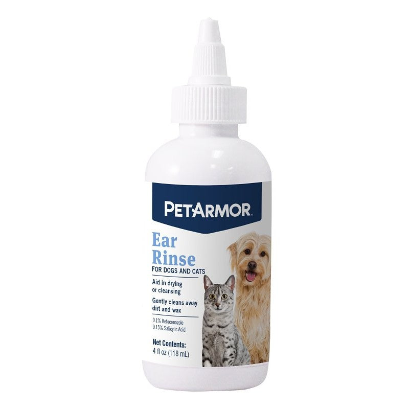 PetArmor 2697 Ear Rinse, Liquid, 4 oz Squeeze Bottle