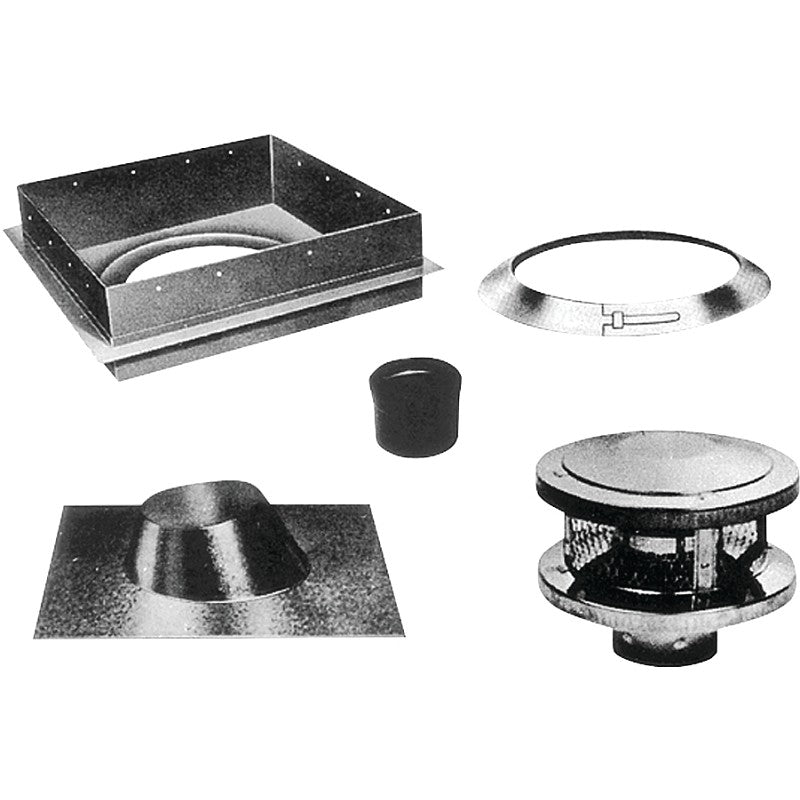 AmeriVent 8HS-RKS Chimney Kit, Stainless Steel