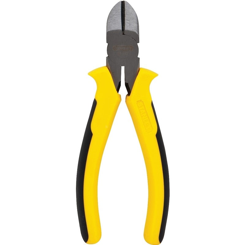 STANLEY 84-027 Diagonal Cutting Plier, 6 in OAL, Ergonomic Handle, 53/64 in W Jaw, 15/16 in L Jaw