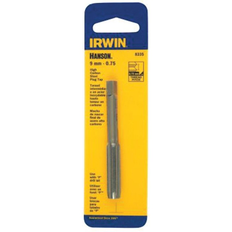 Irwin 8344 Thread Tap, 12 mm Thread, Plug Tap Thread, 4-Flute, HCS