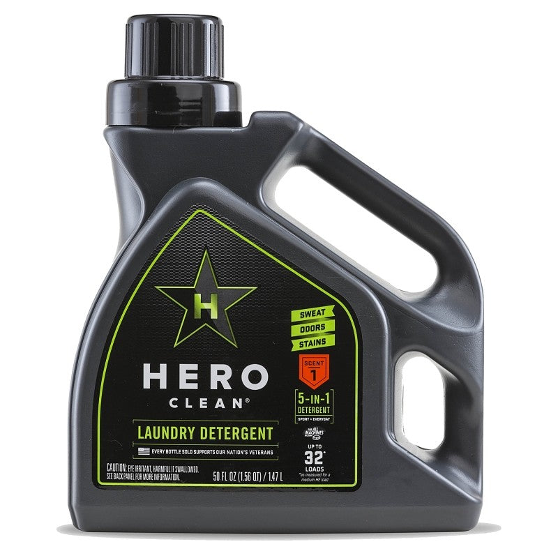 Hero Clean 704400401 Laundry Detergent, 50 oz, Liquid, Juniper (Pack of 6)