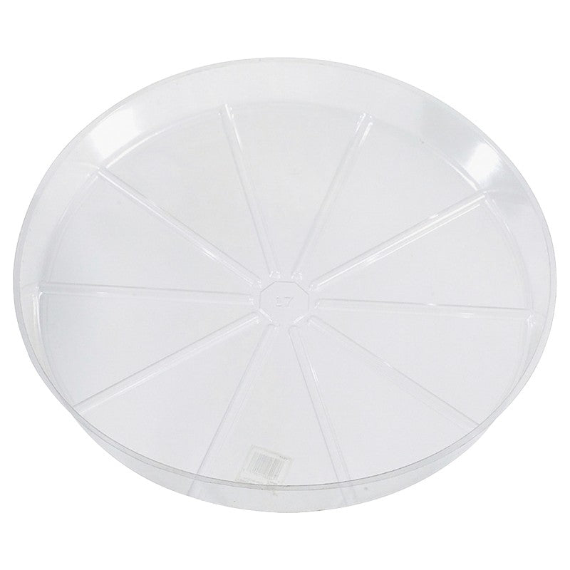 Gardener's Blue Ribbon VS4 Plant Saucer, 4 in Dia, Round, Plastic, Clear (Pack of 50)