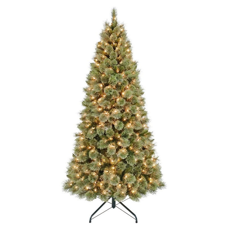 Puleo Asia Limited 357-4048-T70C4 Artificial Tree, 7 ft, Cashmere Monterey Pine Family, CUL adaptor, Warm White LED