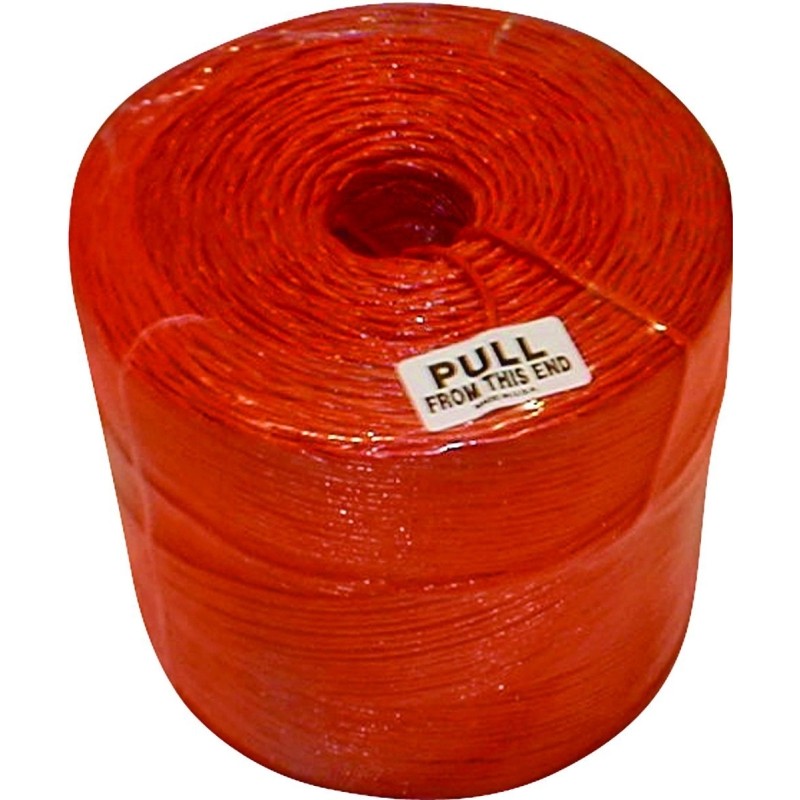 Tytan PBT9130TONBC/CTC Baler Twine, 9000 ft L, 130 lb Working Load, Polypropylene, Orange
