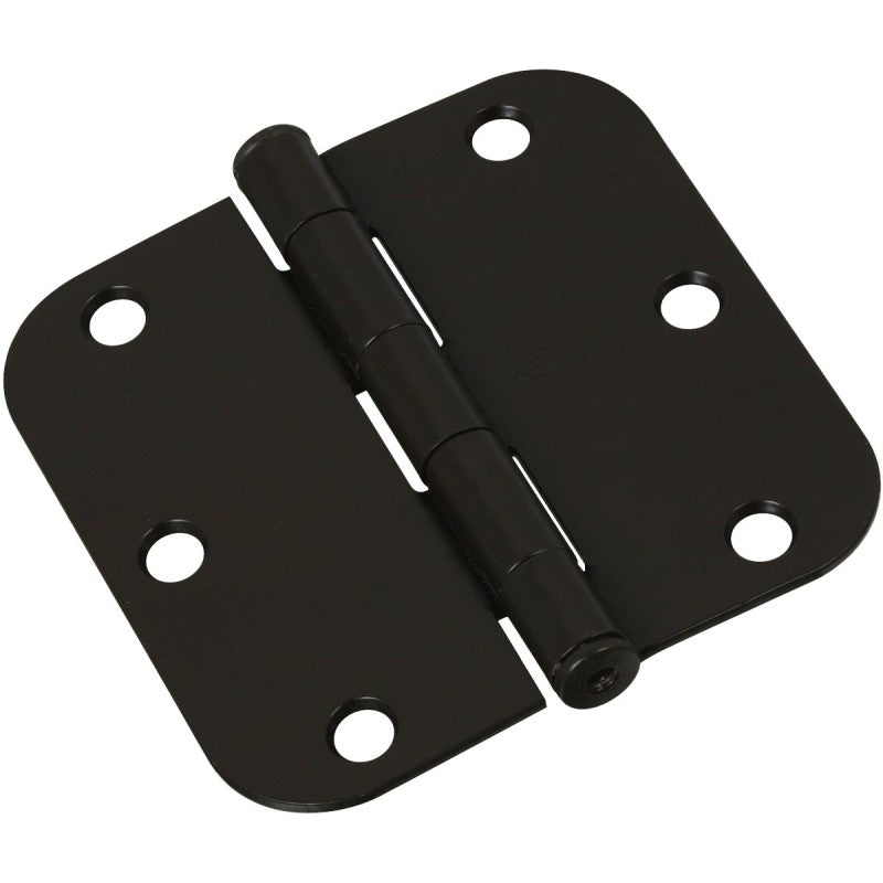 National Hardware N830-197 Door Hinge, 5/8 in Corner Radius, Steel, Oil-Rubbed Bronze, Non-Rising, 50 lb