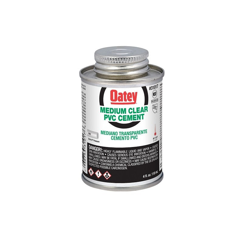 Oatey 31017 Cement, 4 oz, Liquid, Clear (Pack of 24)