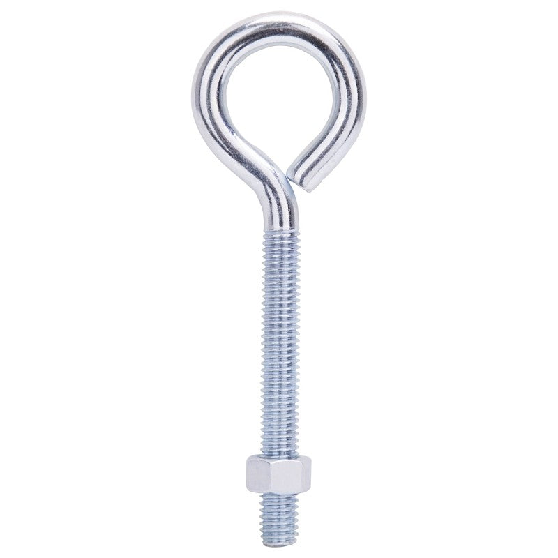 ProSource LR284 Eye Bolt, 9.5 mm Thread, Machine Thread, 3 in L Thread, 1-5/8 in Dia Eye, 264 lb Working Load, Steel (Pack of 10)