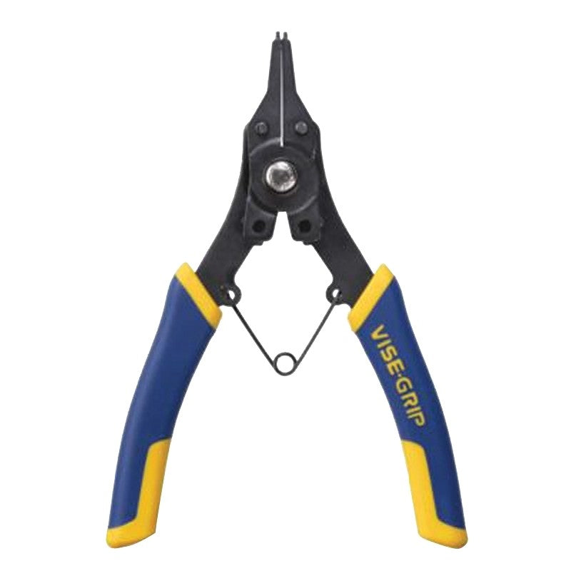 Irwin 2078900 Snap Ring Plier, 6-1/2 in OAL, Blue/Yellow Handle, ProTouch Grip Handle