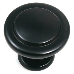 Laurey Newport 57020 Cabinet Knob, 1.02 in Projection, Zinc, Matte Black