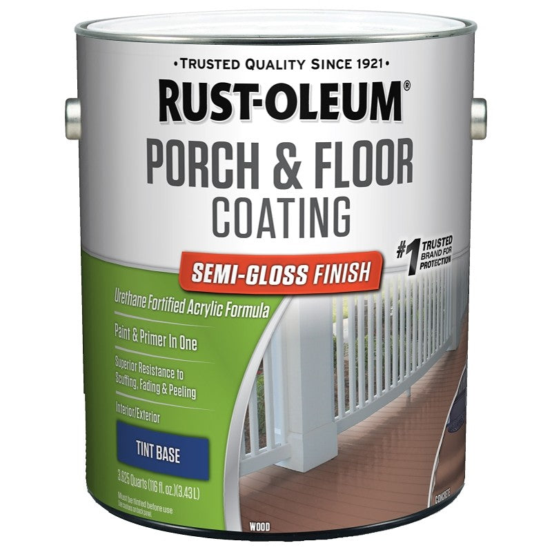 Rust-Oleum 262361 Porch and Floor Coating, Semi-Gloss, Liquid, 1 gal, Can (Pack of 2)
