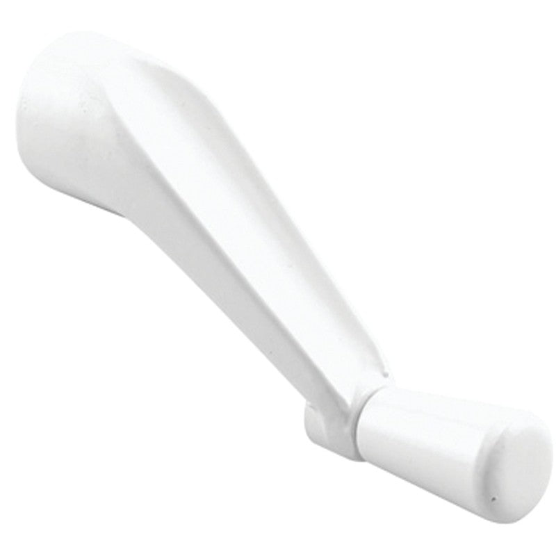 Prime-Line H 4106 Crank Handle, 3-1/8 in Projection, White, Zinc, Painted
