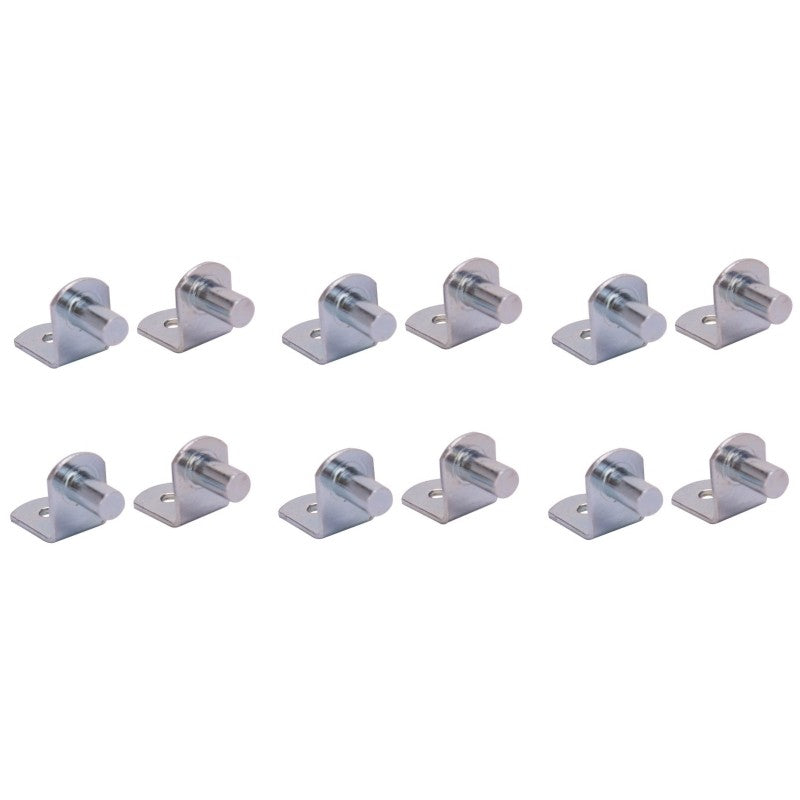 ProSource 25233ZCH-PS Shelf Support 20 lb, Steel, Silver, Riveted Pin Mounting