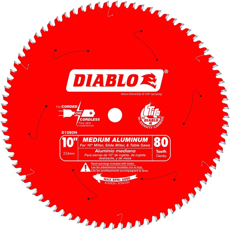 BLADE NON-FEROUS PLST 80TX10IN