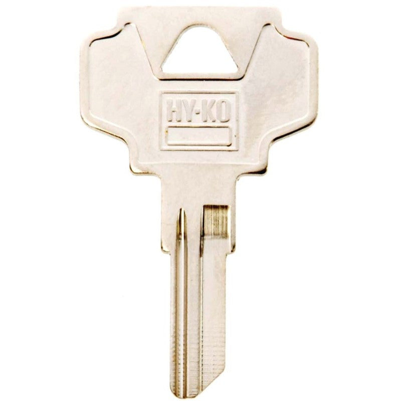 Hy-Ko 11010IN24 Key Blank, Brass, Nickel, For: ILCO Cabinet, House Locks and Padlocks, IN24 Key Number (Pack of 10)