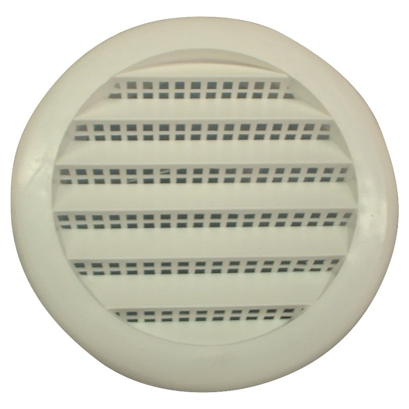 Maurice Franklin PLW-100 Series PLW100 3 Screen Louver, Polypropylene, White