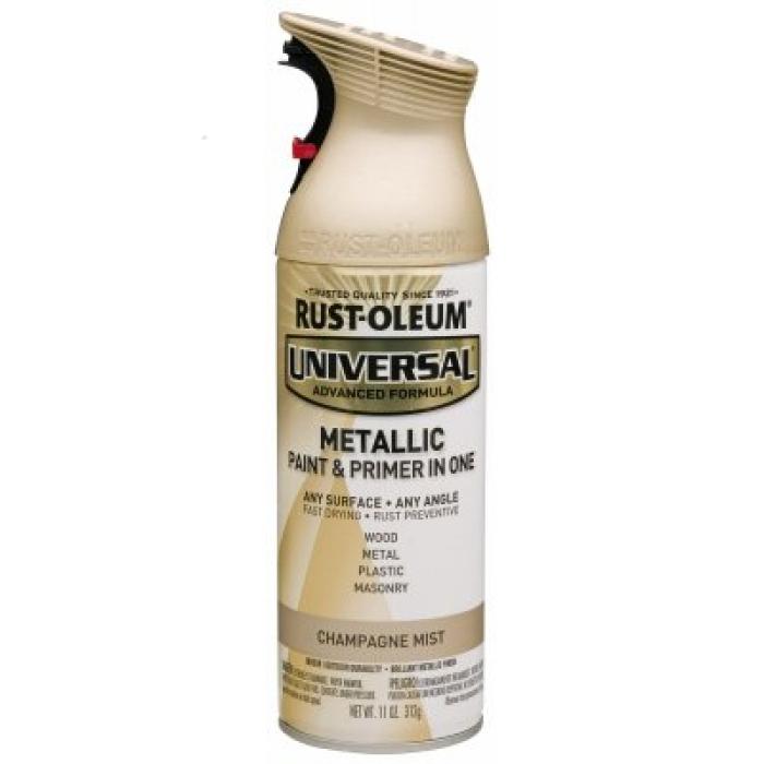 Rust-Oleum 245221 Metallic Spray Paint, Metallic, Pure Gold, 11 oz, Can