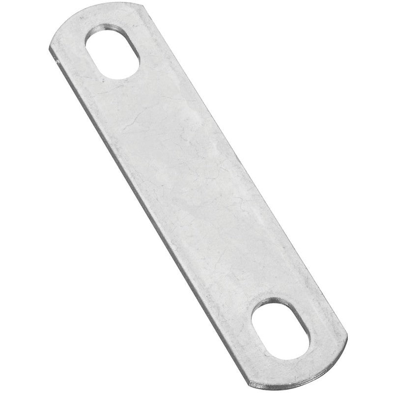 National Hardware 2191BC Series N222-331 U-Bolt Plate, 4.88 in L, 1.02 in W, 0.44 in Bolt Hole, Steel, Zinc (Pack of 10)