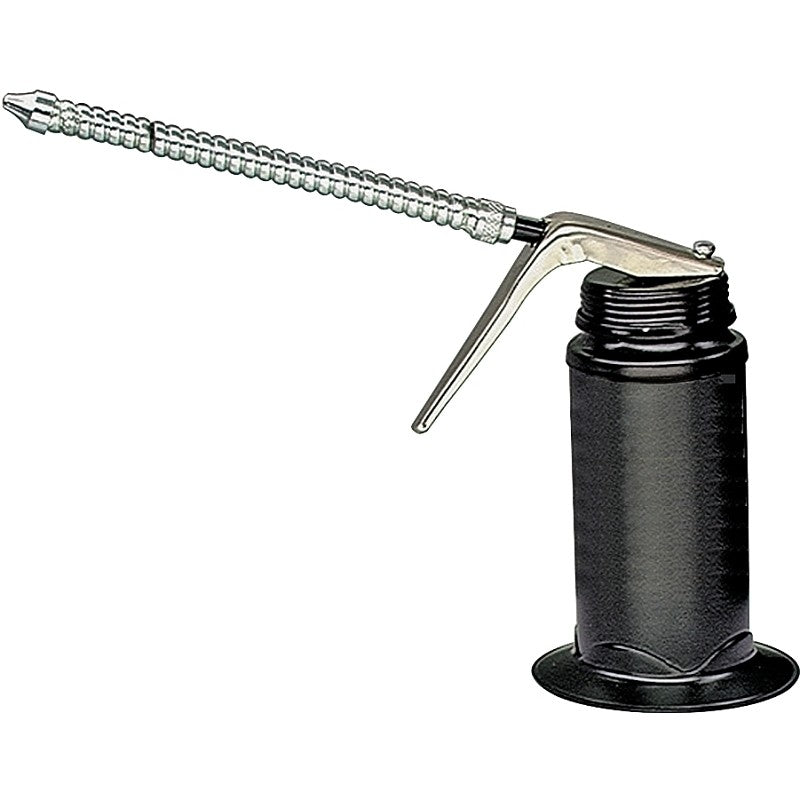 LubriMatic 50-516 Pistol Pump Oiler, 6 oz, 5-1/4 in H, Flexible Spout, Steel, Epoxy-Coated